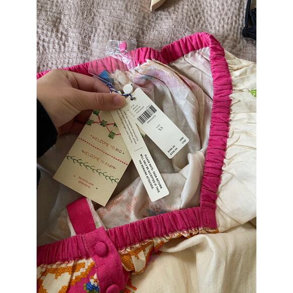 FARM RIO NWT Anthropologie Printed Linen Blend Dress Size XS - Picture 6 of 13